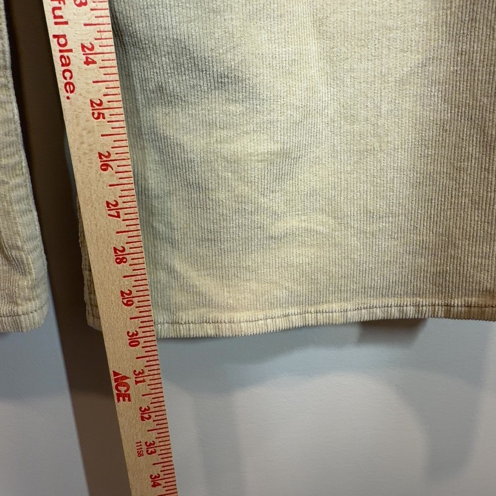 Levi's Ribcage Bell High Rise Corduroy Pants Tan Beige W31 L32 Wide Leg - Picture 10 of 10